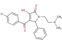 4-(4-chlorobenzoyl)-1-[2-(dimethylamino)ethyl]-3-hydroxy-5-phenyl-1,5-dihydro-2H-pyrrol-2-one