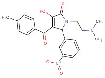 1-[2-(dimethylamino)ethyl]-3-hydroxy-4-(4-methylbenzoyl)-5-(3-nitrophenyl)-1,5-dihydro-2H-pyrrol-2-one