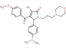 5-[4-(dimethylamino)phenyl]-3-hydroxy-4-(4-methoxybenzoyl)-1-[3-(4-morpholinyl)propyl]-1,5-dihydro-2H-pyrrol-2-one