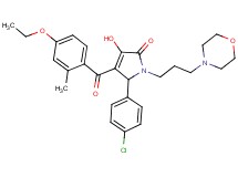 5-(4-chlorophenyl)-4-(4-ethoxy-2-methylbenzoyl)-3-hydroxy-1-[3-(4-morpholinyl)propyl]-1,5-dihydro-2H-pyrrol-2-one