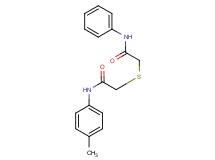 2-[(2-anilino-2-oxoethyl)thio]-N-(4-methylphenyl)acetamide
