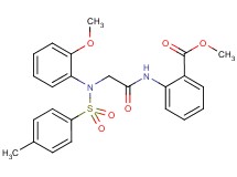 methyl 2-({N-(2-methoxyphenyl)-N-[(4-methylphenyl)sulfonyl]glycyl}amino)benzoate