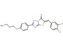 2-(4-butoxyphenyl)-5-(3,4-dichlorobenzylidene)[1,3]thiazolo[3,2-b][1,2,4]triazol-6(5H)-one