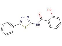2-hydroxy-N-(5-phenyl-1,3,4-thiadiazol-2-yl)benzamide
