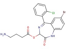 7-bromo-5-(2-chlorophenyl)-2-oxo-2,3-dihydro-1H-1,4-benzodiazepin-3-yl 4-aminobutanoate hydrobromide