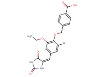 4-({2-bromo-4-[(2,5-dioxo-4-imidazolidinylidene)methyl]-6-ethoxyphenoxy}methyl)benzoic acid