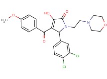 5-(3,4-dichlorophenyl)-3-hydroxy-4-(4-methoxybenzoyl)-1-[2-(4-morpholinyl)ethyl]-1,5-dihydro-2H-pyrrol-2-one