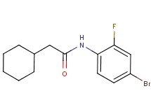 N-(4-bromo-2-fluorophenyl)-2-cyclohexylacetamide