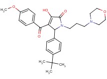 5-(4-tert-butylphenyl)-3-hydroxy-4-(4-methoxybenzoyl)-1-[3-(4-morpholinyl)propyl]-1,5-dihydro-2H-pyrrol-2-one