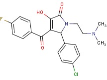 5-(4-chlorophenyl)-1-[2-(dimethylamino)ethyl]-4-(4-fluorobenzoyl)-3-hydroxy-1,5-dihydro-2H-pyrrol-2-one