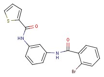N-{3-[(2-bromobenzoyl)amino]phenyl}-2-thiophenecarboxamide