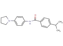4-isopropyl-N-[4-(1-pyrrolidinyl)phenyl]benzamide