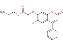 propyl [(6-chloro-2-oxo-4-phenyl-2H-chromen-7-yl)oxy]acetate