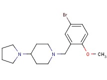 1-(5-bromo-2-methoxybenzyl)-4-(1-pyrrolidinyl)piperidine oxalate