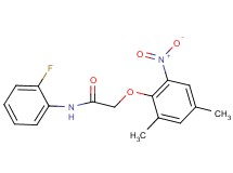 2-(2,4-dimethyl-6-nitrophenoxy)-N-(2-fluorophenyl)acetamide