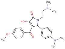 1-[2-(dimethylamino)ethyl]-5-[4-(dimethylamino)phenyl]-3-hydroxy-4-(4-methoxybenzoyl)-1,5-dihydro-2H-pyrrol-2-one
