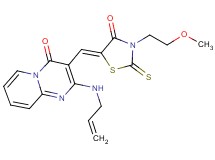 2-(allylamino)-3-{[3-(2-methoxyethyl)-4-oxo-2-thioxo-1,3-thiazolidin-5-ylidene]methyl}-4H-pyrido[1,2-a]pyrimidin-4-one