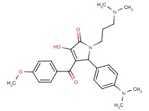 5-[4-(dimethylamino)phenyl]-1-[3-(dimethylamino)propyl]-3-hydroxy-4-(4-methoxybenzoyl)-1,5-dihydro-2H-pyrrol-2-one