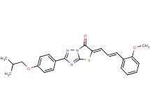 2-(4-isobutoxyphenyl)-5-[3-(2-methoxyphenyl)-2-propen-1-ylidene][1,3]thiazolo[3,2-b][1,2,4]triazol-6(5H)-one