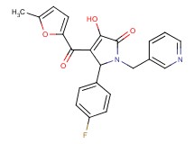 5-(4-fluorophenyl)-3-hydroxy-4-(5-methyl-2-furoyl)-1-(3-pyridinylmethyl)-1,5-dihydro-2H-pyrrol-2-one