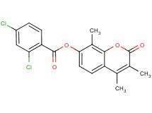3,4,8-trimethyl-2-oxo-2H-chromen-7-yl 2,4-dichlorobenzoate