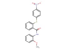 N-(2-methoxyphenyl)-2-[(4-nitrophenyl)thio]benzamide