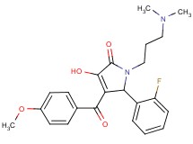 1-[3-(dimethylamino)propyl]-5-(2-fluorophenyl)-3-hydroxy-4-(4-methoxybenzoyl)-1,5-dihydro-2H-pyrrol-2-one
