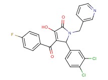 5-(3,4-dichlorophenyl)-4-(4-fluorobenzoyl)-3-hydroxy-1-(3-pyridinylmethyl)-1,5-dihydro-2H-pyrrol-2-one