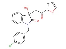 1-(4-chlorobenzyl)-3-[2-(2-furyl)-2-oxoethyl]-3-hydroxy-1,3-dihydro-2H-indol-2-one