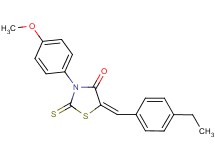 5-(4-ethylbenzylidene)-3-(4-methoxyphenyl)-2-thioxo-1,3-thiazolidin-4-one