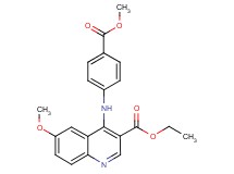 ethyl 6-methoxy-4-{[4-(methoxycarbonyl)phenyl]amino}-3-quinolinecarboxylate