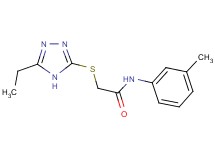 2-[(5-ethyl-4H-1,2,4-triazol-3-yl)thio]-N-(3-methylphenyl)acetamide