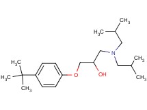 1-(4-tert-butylphenoxy)-3-(diisobutylamino)-2-propanol hydrochloride