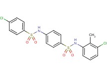 4-chloro-N-(4-{[(3-chloro-2-methylphenyl)amino]sulfonyl}phenyl)benzenesulfonamide
