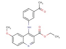 ethyl 4-[(3-acetylphenyl)amino]-6-methoxy-3-quinolinecarboxylate