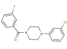 1-(3-chlorophenyl)-4-(3-fluorobenzoyl)piperazine