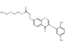 2-ethoxyethyl {[3-(2,5-dimethylphenoxy)-4-oxo-4H-chromen-7-yl]oxy}acetate