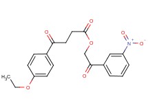 2-(3-nitrophenyl)-2-oxoethyl 4-(4-ethoxyphenyl)-4-oxobutanoate