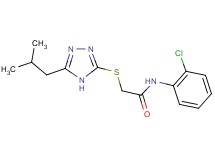 N-(2-chlorophenyl)-2-[(5-isobutyl-4H-1,2,4-triazol-3-yl)thio]acetamide