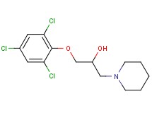 1-(1-piperidinyl)-3-(2,4,6-trichlorophenoxy)-2-propanol