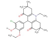 9-(3-chloro-5-ethoxy-4-hydroxyphenyl)-10-ethyl-3,3,6,6-tetramethyl-3,4,6,7,9,10-hexahydro-1,8(2H,5H)-acridinedione