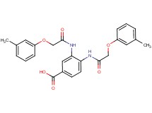 3,4-bis{[(3-methylphenoxy)acetyl]amino}benzoic acid