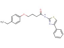 4-(4-ethylphenoxy)-N-(4-phenyl-1,3-thiazol-2-yl)butanamide