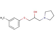 1-(3-methylphenoxy)-3-(1-pyrrolidinyl)-2-propanol hydrochloride