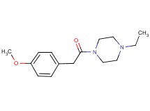 1-ethyl-4-[(4-methoxyphenyl)acetyl]piperazine