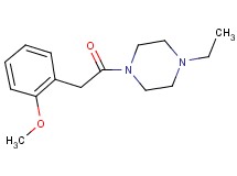 1-ethyl-4-[(2-methoxyphenyl)acetyl]piperazine