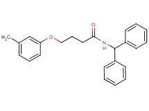 N-(diphenylmethyl)-4-(3-methylphenoxy)butanamide