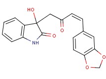 3-[4-(1,3-benzodioxol-5-yl)-2-oxo-3-buten-1-yl]-3-hydroxy-1,3-dihydro-2H-indol-2-one