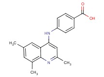 4-[(2,6,8-trimethyl-4-quinolinyl)amino]benzoic acid hydrochloride