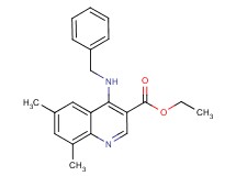 ethyl 4-(benzylamino)-6,8-dimethyl-3-quinolinecarboxylate